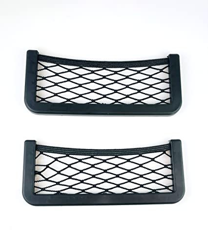 2x stück Auto Netztasche Aufbewahrung Netz selbstklebender Befestigung Grösse 19 x 8 cm