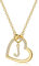 LIHELEI Damen Halskette Herz Buchstabe 925 Silber Kette Damen Personalisiere Kette, Geburtstags und Weihnachten Geschenk Für Frauen Mädchen Mama Freundin - J(Gold)