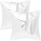 Seiwohl Satin Kissenbezug 40x40 2er Set, Weich wie Seidenkissenbezug Silk Pillowcase, Vegane Seide Kopfkissenbezug Kissenhülle Seidenkopfkissen Kopfkissen bezug für Haar und Haut, Elfenbeinweiß