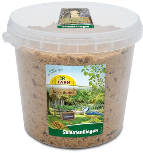 JR FARM Bark-Butter Soldatenfliegen 2 kg für Wildvögel im Garten oder auf dem Balkon