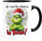 MoonWorks® Kaffee-Tasse Grinch Geschenk für Weihnachtsmuffel Ich hasse Menschen Weihnachtstasse lustig Ruhe weiß-innen-schwarz standard