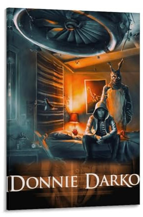 LIANGSHUANG 2001 Science-Fiction-Filme, Donnie Darko, Poster, Leinwand, Poster, Wandkunst, Bilddrucke, hängende Foto-Dekoration, Heimposter, Kunstwerke, 60 x 90 cm