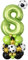 40 Zoll Luftballons 8. Geburtstag Grün Fußball Zahlen 8 Folienballon Groß Football Acht Digit Luftballons Deko XXL 8 Jahr Alt Helium Ballons für Junge 8th Party Sport Weltmeisterschaft Dekorationen