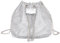 Ruarby Modische Beuteltasche mit Kordelzug, perfekt für modebewusste Menschen, die Qualität und einzigartigen Stil schätzen, silber