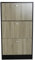 DUPI Mueble Zapatero Madera | 3 Puertas Oscilobatientes | 6 Baldas para 28 Zapatos | Diseño Minimalista | Zapatero Entrada (Taupe/Negro)