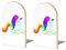 Une paire de serre-livres pour étagères, serre-livres licorne arc-en-ciel mignons pour bureau et école