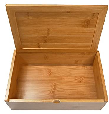 Wooden Chess Board Game Set with Bamboo Storage Box Portable and Gift Ready Inner Height 5cm Tea Packaging Included