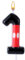 Red Black Birthday Number Candle, Cartoon Theme Birthday Candles Numbers Paraffin Red Mouse Birthday Number Candle Cake Topper for Anniversary Birthday Party Decorations (Number 1)