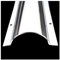 Stainless Steel Cable Trunking,Wire Guard Raceway Stainless Steel, Half Round Silver Metal Cord Cover 1M Long, Cable Concealer for Ceiling, Corner, Floor, Perforated Installation(8cm/3.1in 20 cable)