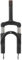 DEMULAX Forcella anteriore Fat Air for bici, forcella anteriore, ammortizzatore idraulico, sospensione in lega di alluminio, forcelle, for scooter elettrico, moto, bicicletta elettrica con ruote da 12