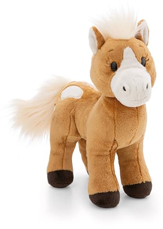 Kuscheltier Pferd Holly K. Pony 27cm - braun - Weiches NICI Plüschtier – niedliches Stofftier zum Kuscheln & Spielen – tolle Geschenkidee für Kinder & Erwachsene | 62236