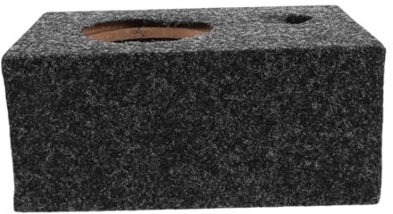 TOGEVAL Car Audio Speaker Box: 6.5 Inch Subwoofer Enclosure Single Vented Heavy Duty Subwoofer Box Carpet Covered Case for Vehicle Sound System