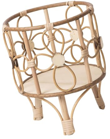 CHIZISX Rattan-Blumenregal, Lagerregal, Innendekoration, Blumentöpfe, Ständer, Balkon, Pflanzenständer, Terrassenmöbel, Gartenarbeit, hohler Ständer