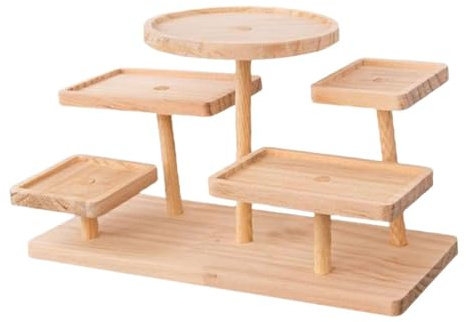 DANNMPX Tortenständer Ständer Tortenständer Mehrstufiger Hoher Und Niedriger Leiter-Make-up-Organizer Cake Ständer