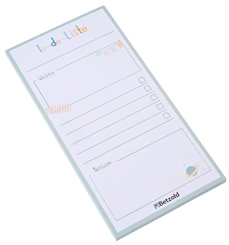 Betzold Abreißblock To-do-Liste | 60 Seiten, Alltagshilfe, Planer, Organizer