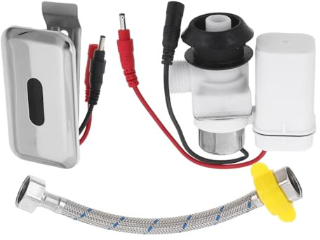 Healifty Automatic Infrared Sensor Urinal Flush Valve Kit with ABS Valve Panel Dc Power Replacement for Wall-Mounted Urinals
