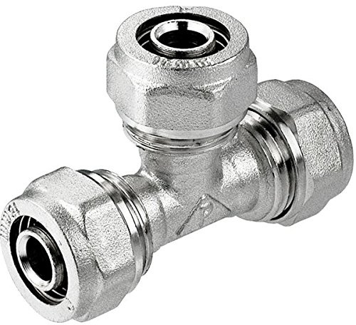 20x16x20mm PEX-AL-PEX Brass Compression Pipe Fittings TEE
