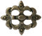 Dark Dreams Gothic Mittelalter LARP Buckle Schnalle für Gürtel einsame Lilie altsilber