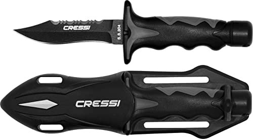 Cressi Predator Small Dive Knife, Schwarz, 18 cm