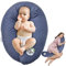 sei Design Stillkissen Mikroperlen 170x30 Made in Germany, Schwangerschaftskissen Seitenschläferkissen Komfortkissen Erwachsene, Baby ist ergonomisch