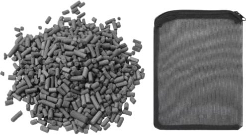 Activated Carbon Filter Media Pellet Aquarium Tropical Freshwater Fish Tank, Pond Marine (1 kg)