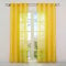 HongYa 1er-Pack Uni Voile Gardine Transparenter Vorhang Schal mit Ösen H/B 260/140 cm Sonnengelb