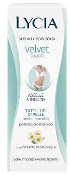 Lycia - Enthaarungscreme für Damen Achseln und Leisten, Velvet Touch, mit Seidenproteinen, 100 ml
