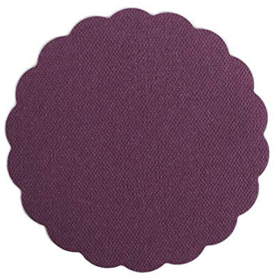 Airlaid Lot de 6000 dessous de verre ronds pour verres de 9 cm de diamètre Aspect tissu Violet