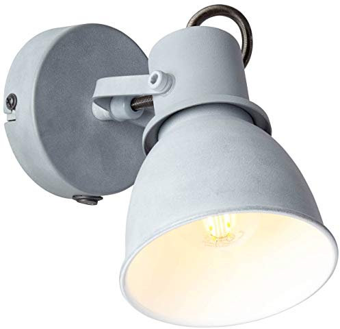 Brilliant Bogart Wandspot Schalter grau Beton