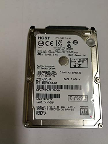 HDD HD Festplatte DISK 2,5 SATA - 500GB HGST RPM 5400