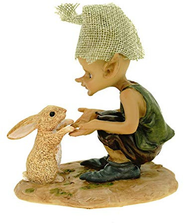 Joh. Vogler GmbH Pfötchenspiel Pixie und Hase Spielen zusammen 10 cm Figur Kobold Fee Fabelwesen