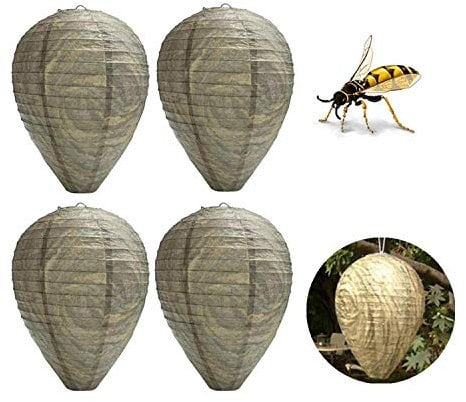 Youning Wespenabwehr Wespen Nest Anti Wespen Laternen Wespen Schutz Wespen Wasp Nest Decoy Wasserdichtes Hängen Fake Wasp Nest Biene, Wasp & Hornet Control für Haus und Garten im Freien