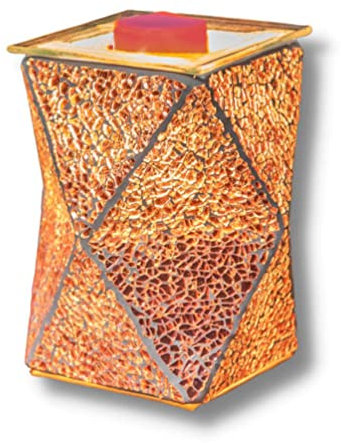 Sense Aroma Rose Gold Crackle Geometric Electric Wax Melt Warmer
