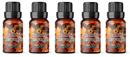 Aroma Energy | Walk in The Woods Essential Oil Blend - 50ml (5 x 10ml Bottles) - Contains Cypress, Sandalwood & Scots Pine - 100% Pure & Natural