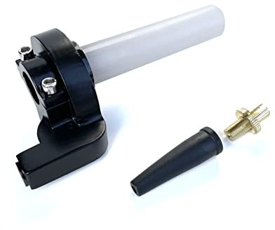 Universal Kurzhubgasgriff Schnell Gasgriff Schwarz – passend für Simson, Zündapp, Hercules, Puch, Aprilia, Suzuki, Piaggio, Roller, Moped, Mokick