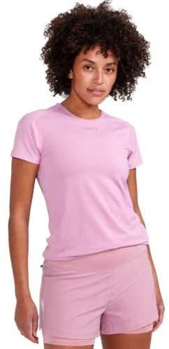 Craft Sportswear Damen ADV Essence SS Slim Tee | Kurzarm tailliertes Workout Top | T-Shirt ideal für Laufen & Fitnessstudio Workouts, Dawn, Groß