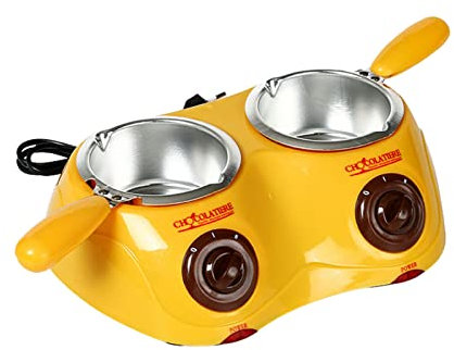 woyufen Chocolate Melting Pot Fondue Set Double Boiler Pot Kit Electric Chocolate Fountain Melter for Candy Cheese Baking Kitchen Accessories