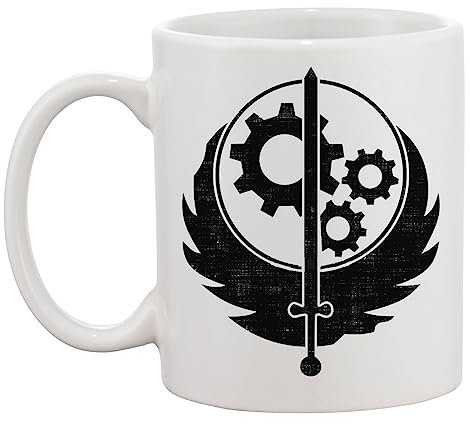 Hopestly Confraternita D'acciaio Tazza In Ceramica Da Donna Uomo Caffè Tè Bianca Coffee Tea Mug Cup