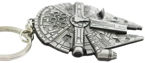 Millenium Falke - Schlüsselanhänger aus Metall mit Ring- für Fans der Star Wars Saga