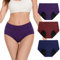 Molasus Washable Incontinence Pants for Women High Absorbency Period Underwear Ladies Menstrual Leakproof Cotton Knickers Postpartum Protective Briefs Plus Size Multipack Multicolor