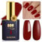 YTD Likomey Esmalte Semipermanente de Uñas en Gel UV LED,15ml Rojo Rubí Esmaltes de Gel Diseño de uñas Salón en casa Manicura artística