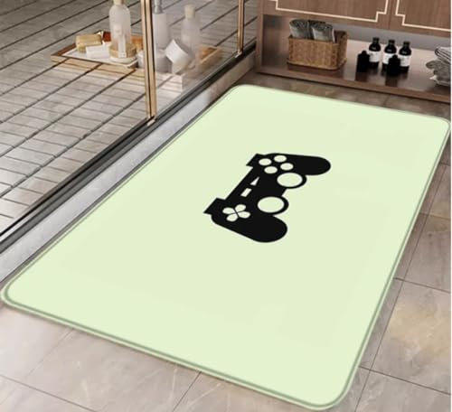 QMETOS Welcome Mat Retro Gaming Machine Symbol Room Rugs Entrance Carpet Home Bath Mats Carpets Foot Kitchen Prayer 80X150Cm