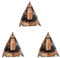 Hurromy 3 x 6 cm Kristall Spirale Pyramide Spule Pyramide handgefertigt Einrichtung Kupferspirale