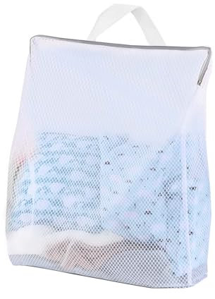 DoocliB 1 Stück Wäschenetz Groß mit Griffen 50x60cm, XL, Wäschenetze mit Reißverschluss für Waschmaschine, Empfindliche Wäsche, Haltbar Wäschebeutel, für Wiederverwendbare Wäschebeut