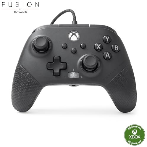 PowerA FUSION Pro 4 Wired Controller for Xbox Series X|S, adjustable height thumbsticks, hall effect, mappable buttons, officially licensed, works with Xbox One and Windows 10/11