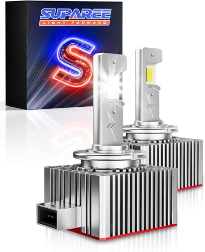 SUPAREE D1S LED Canbus Ampoule LED D1S 35W 6500K 20000LM Plug & Play | Ampoule D1S LED Kit de Conversion pour Remplacer lampe Xénon D1S D1R Plug & Play 2 Lampes