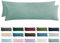 Aisbo Kissenbezug 40x145 2er Set - Seitenschläferkissen Bezug 40 x 145 Salbeigrün mit Reißverschluss aus Mikrofaser Weich, ÖKO-TEX Kopfkissenbezug 145x40 für Seitenschläfer Kissen
