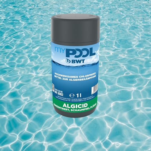zbs24 Pool Algenschutz 1 Liter - hochwirksames, schaumfreises Algenverhütungsmittel