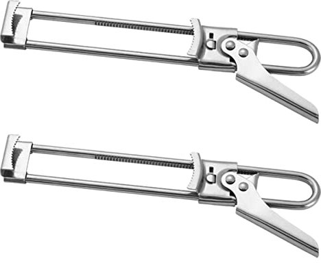 Cabilock 2piezas Abridor Botellas Mango Removedor Tapa Acero Inoxidable Abrelatas Multifuncionales Cómodas