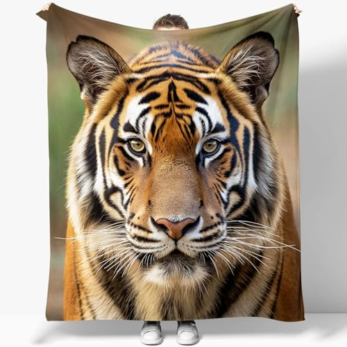 Kuscheldecke Mit Sport Tierfotografie Bräunen Sofa Decke Mit Tiermotiv Weiche Warme Fleecedecke für Erwachsene Kind Warme Decken für Herbst Winter 70 x 100 cm